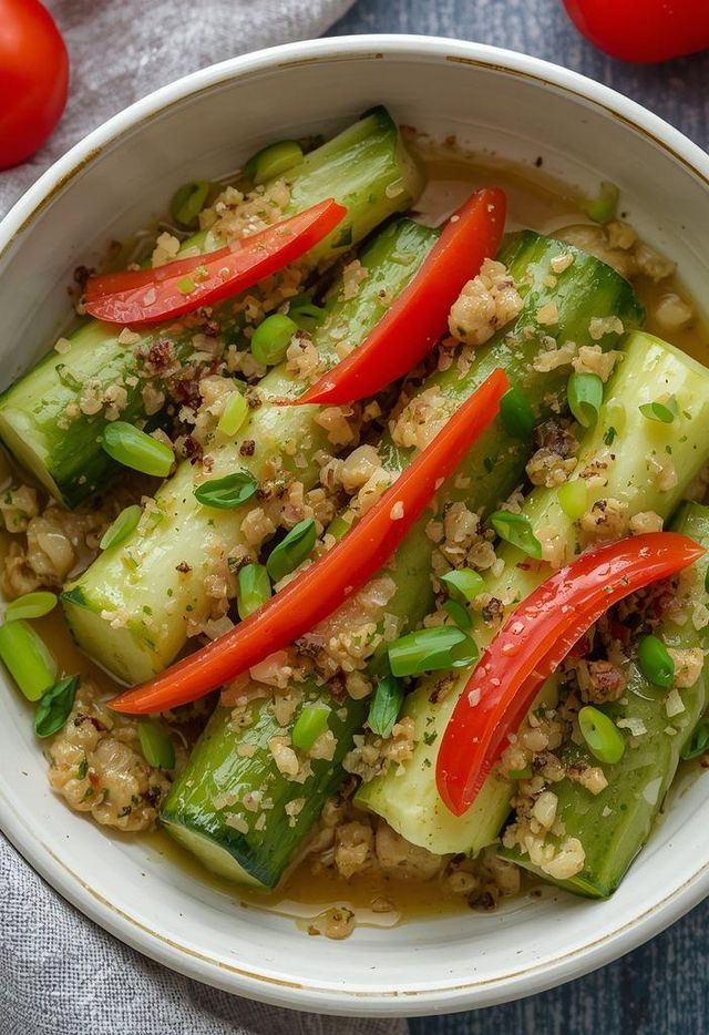 Pumpkin Stuffed with Cottage Cheese and Vegetables