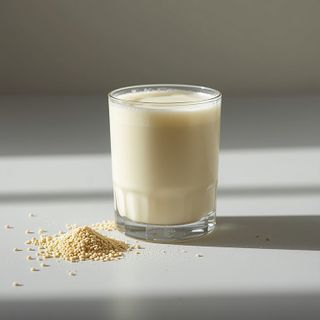 Wie bereitet man ein <b>Getränk aus Sojamilchpulver</b> zu? <span class="alt-text">Alternative für Menschen mit Kuhmilchproteinallergie</span>