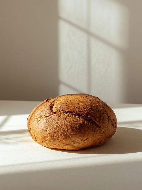 Whole grain bread made from wheat