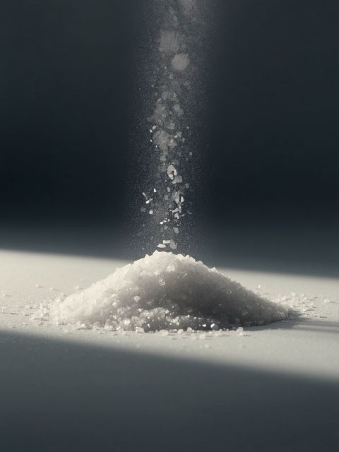 Salz mit geringem Natriumgehalt im Vergleich zu herkömmlichem