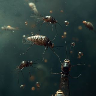 Butterfly larvae and other aquatic invertebrates
