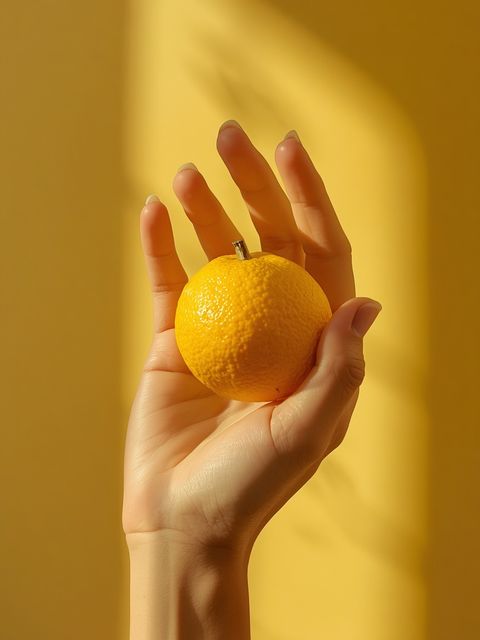 Exotic citrus fruit, referred to as the Buddha's hand
