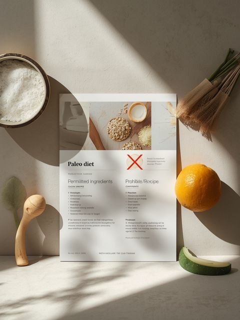 Paleo diet – permitted and prohibited ingredients and a sample recipe