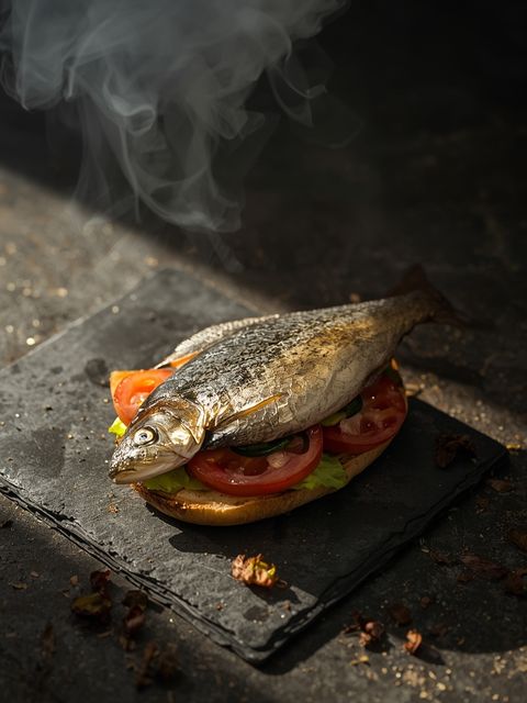 Exquisitely smoked mackerel: the ultimate sandwich companion!