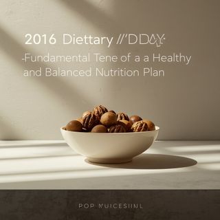 2016 Dietary Guidelines – Fundamental Tenets of a Healthy and Balanced Nutrition Plan