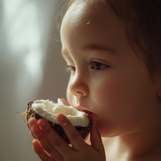 Is administering coconut oil to young children medically justified and safe for their developing systems?