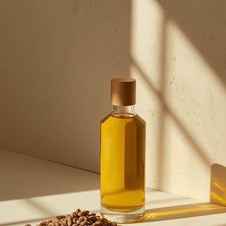 Cold-pressed, virgin oil derived from unroasted rapeseed kernels