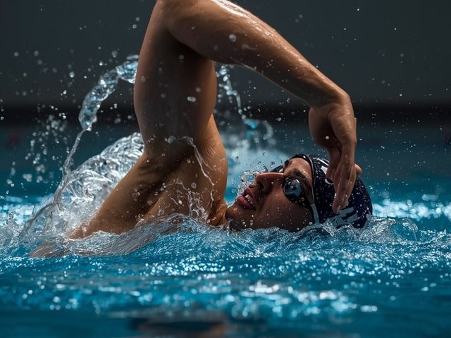 Backstroke Swimming (General Aerobic Pace)