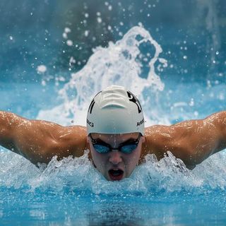 Freistilschwimmen, schnell, kräftig