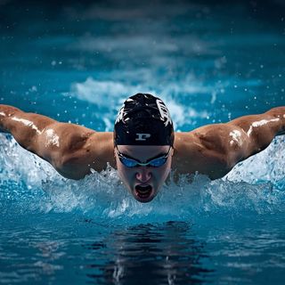 Fast Vigorous Freestyle Swimming (High-Intensity Laps)
