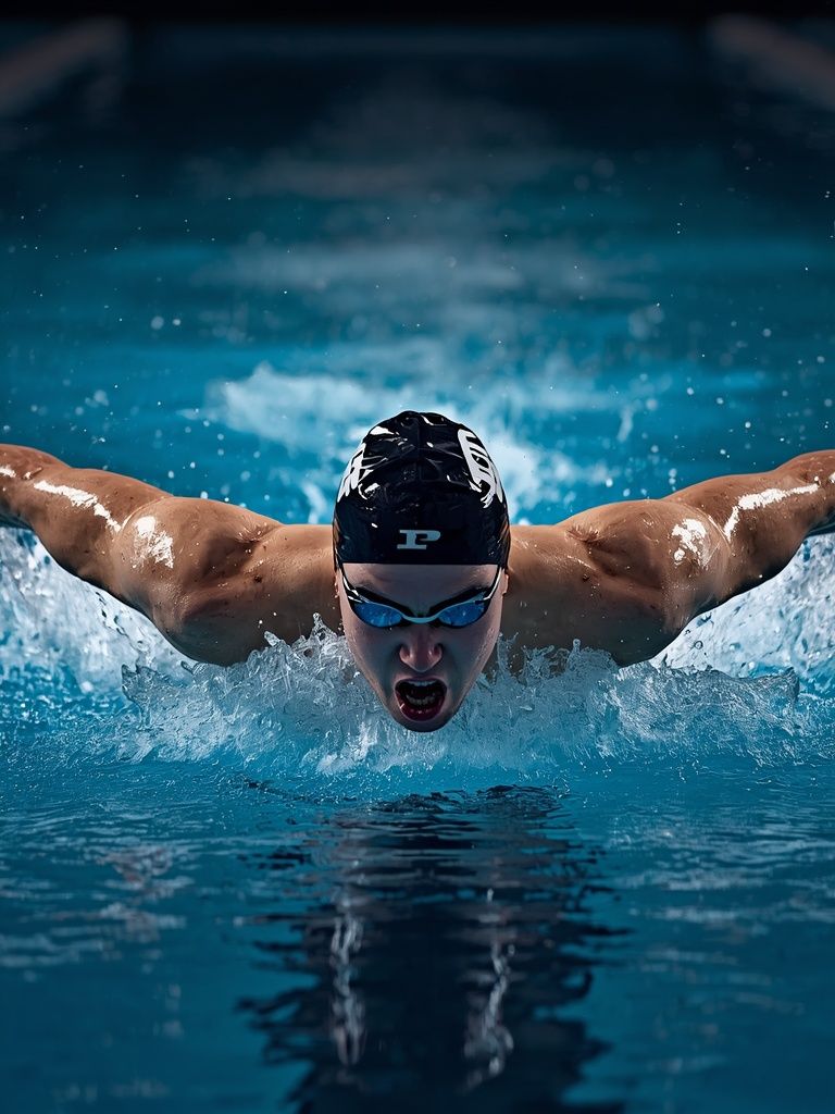 Freistilschwimmen, schnell, kräftig