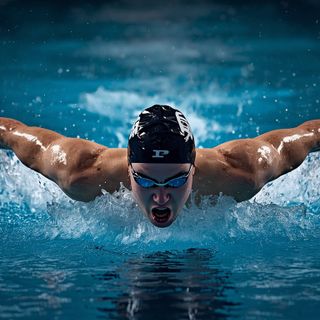 Freistilschwimmen, schnell, kräftig