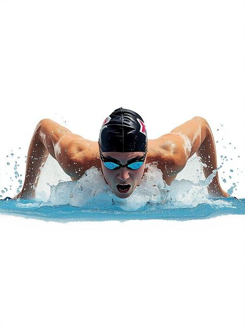 Swimming, Crawl, Fast, Vigorous, Skilled Swimmer