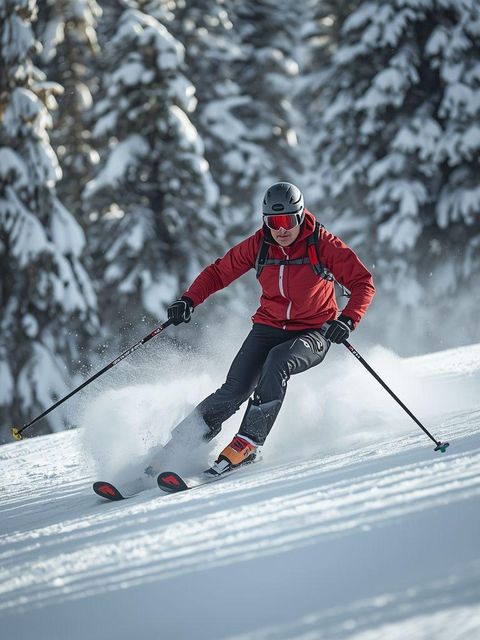 Skiing, Downhill, Light Effort