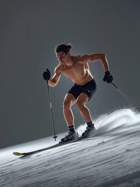 Skiing, Cross-Country, Hard Snow, Uphill, Maximum