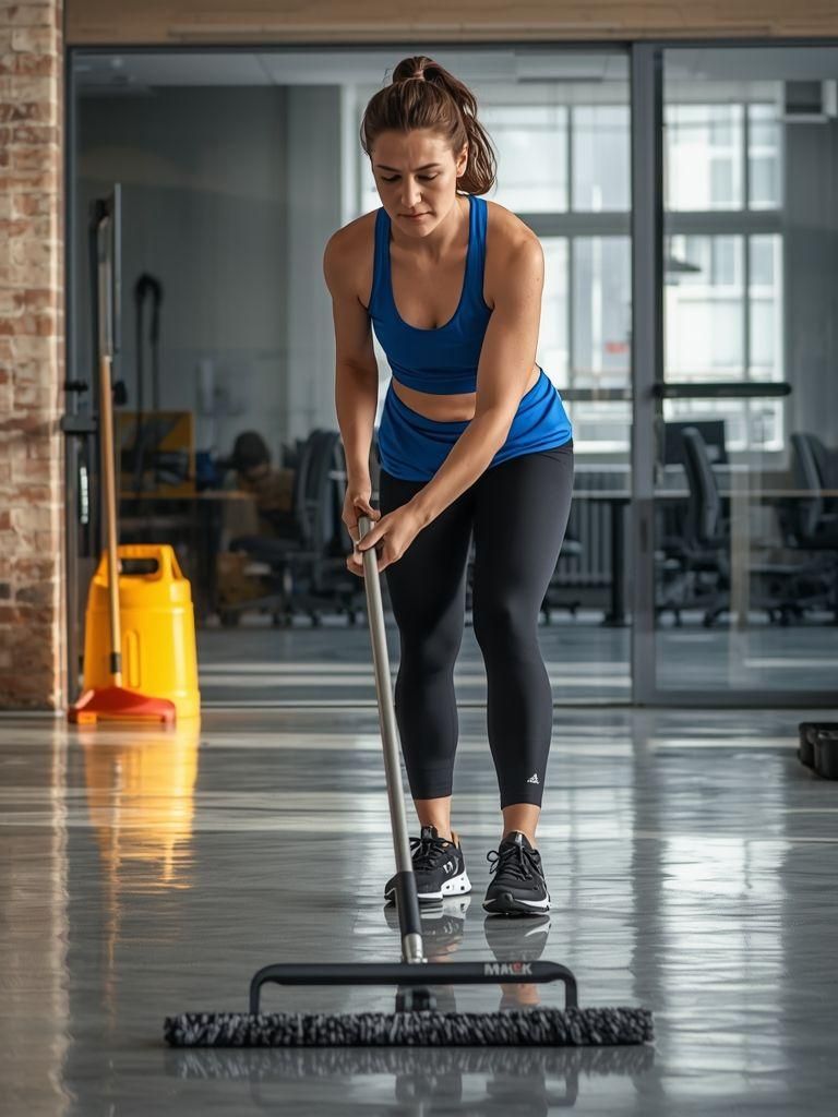 Cleaning, Sweeping, Slow, Moderate Effort