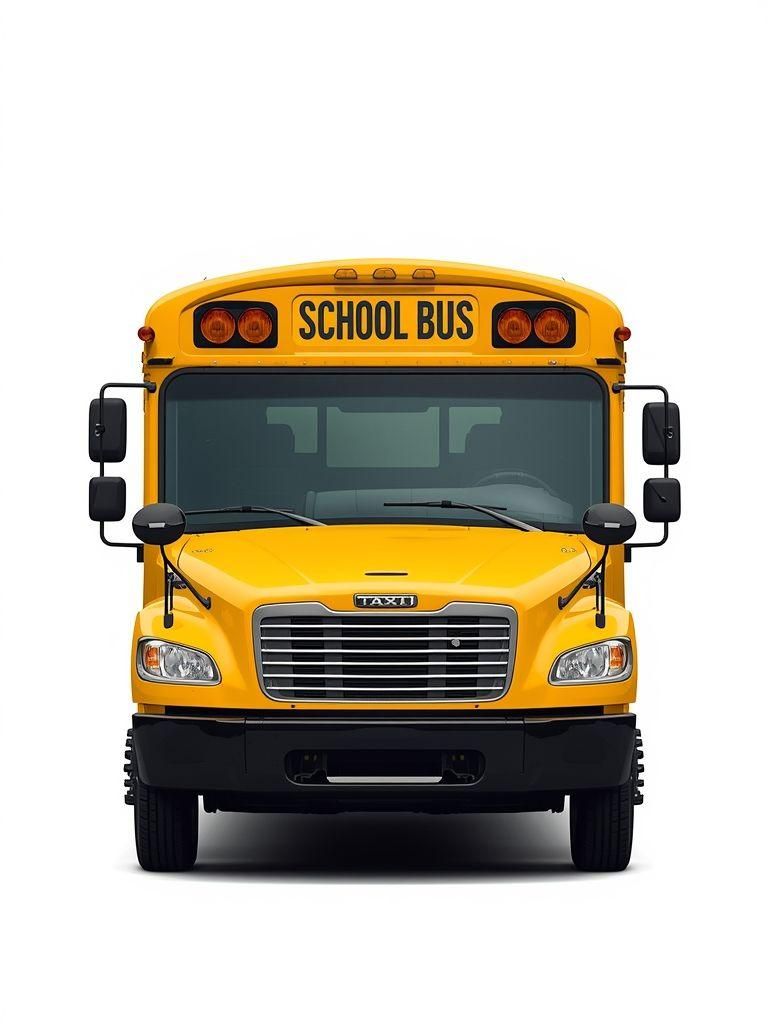 Jazda samochodem dostawczym, taksówką, autobusem, autobusem szkolnym