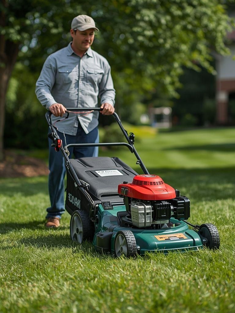 Lawn Mowing, Power Mower, Light or Moderate Effort (Taylor Code 590)