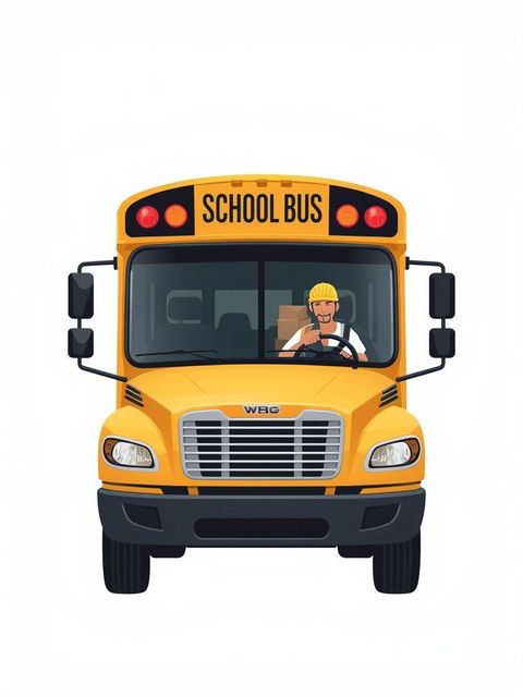 Truch, samochód dostawczy, taksówka, wahadłowiec, autobus szkolny