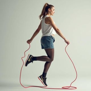 Rope Jumping, Slow Pace, < 100 Skips/min, Two-Foot Skip, Rhythmic Bounce