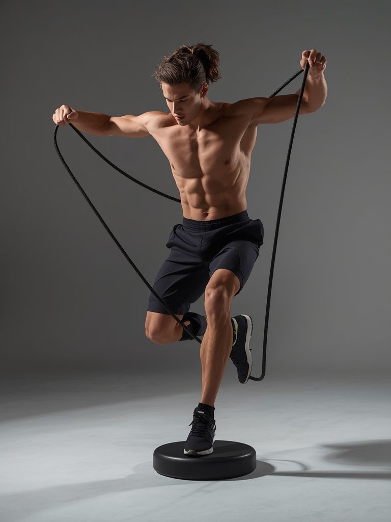 Rope Jumping, Slow Pace, < 100 Skips/min, Two-Foot Skip, Rhythmic Bounce