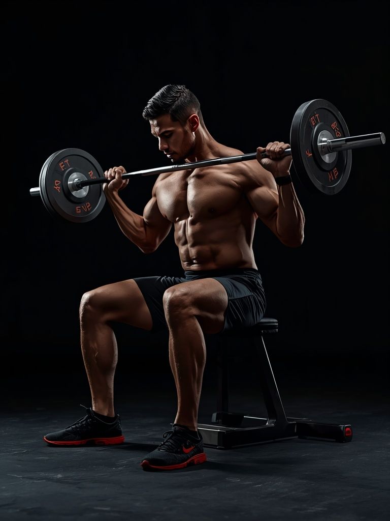 Barbell Seated Calf Raise