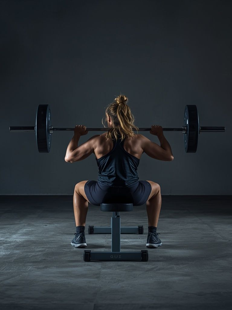 Barbell Squat To A Bench