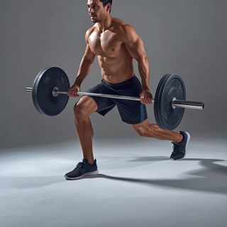 Barbell Walking Lunge
