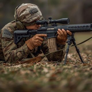 Rifle Exercises, Shooting, Lying Down