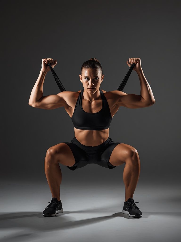 Box Squat with Bands