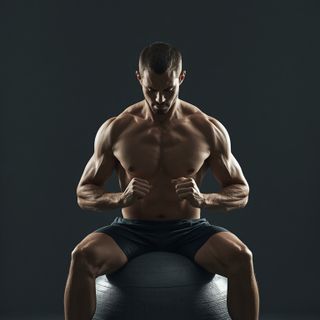 Chest Stretch on Stability Ball