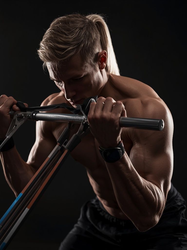 Close-Grip EZ-Bar Curl with Band