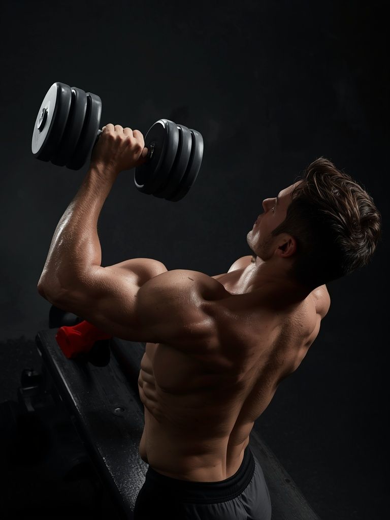 Decline Dumbbell Triceps Extension