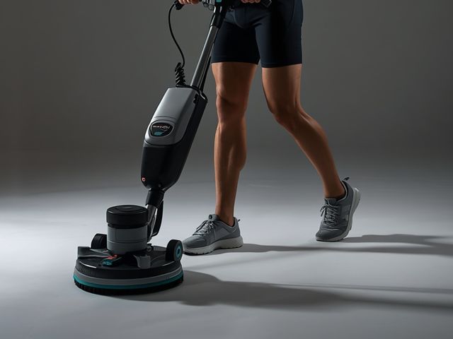 Floor Polishing with Electric Machine