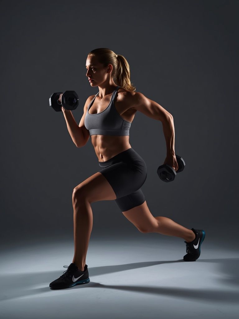 Dumbbell Lunges