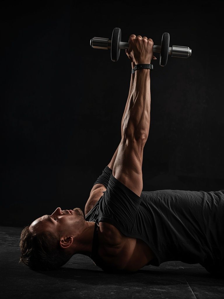 Dumbbell Lying Rear Lateral Raise