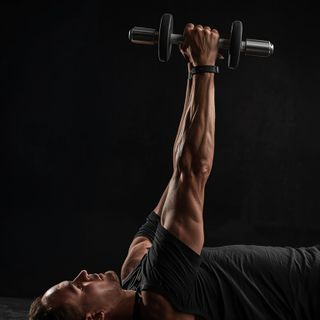 Dumbbell Lying Rear Lateral Raise