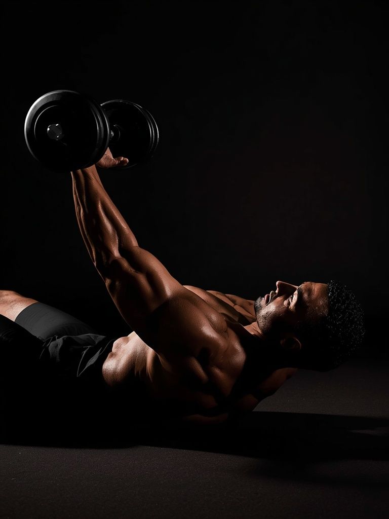 Dumbbell Lying Rear Lateral Raise