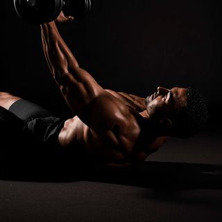 Dumbbell Lying Rear Lateral Raise