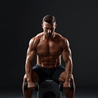 Dumbbell Seated Box Jump