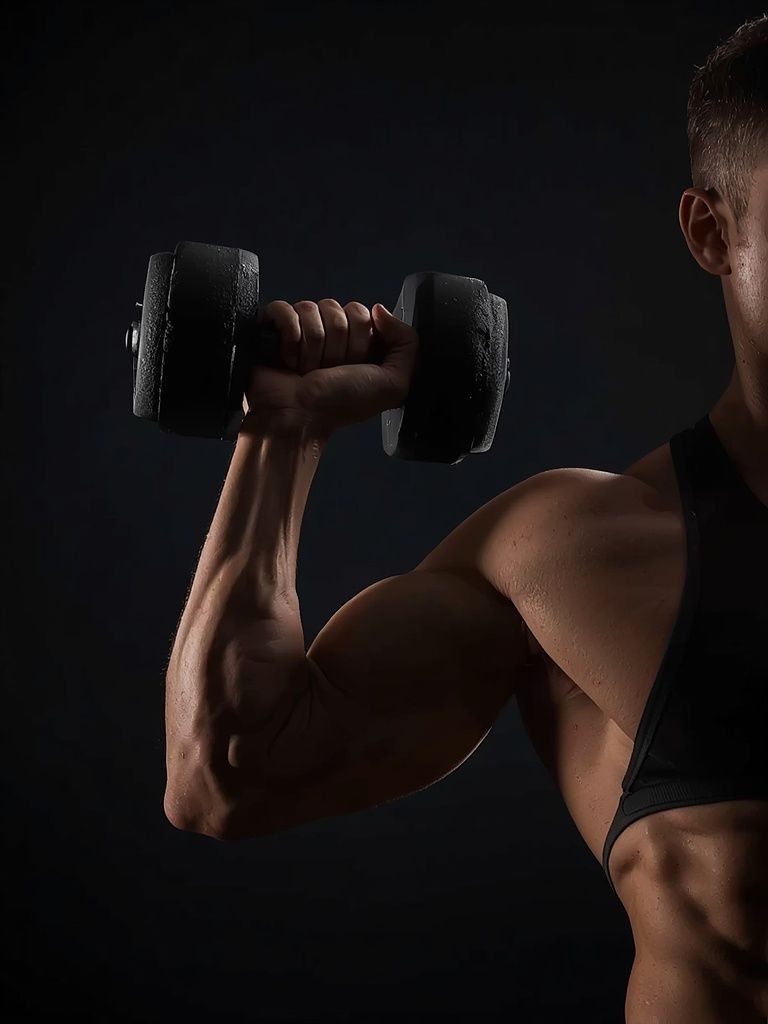 Dumbbell Tricep Extension -Pronated Grip