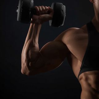 Dumbbell Tricep Extension -Pronated Grip