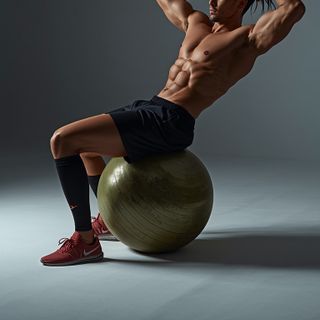 Exercise Ball Crunch