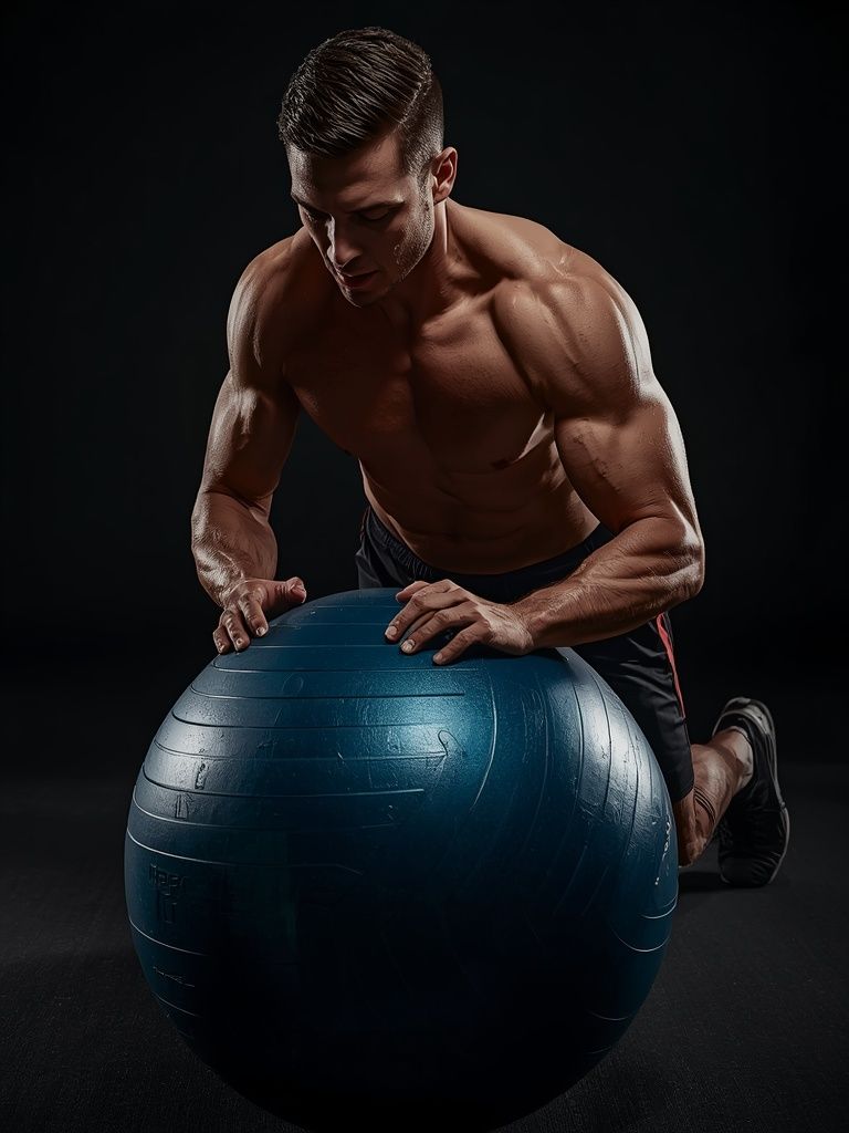 Exercise Ball Pull-In