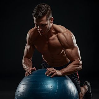 Exercise Ball Pull-In