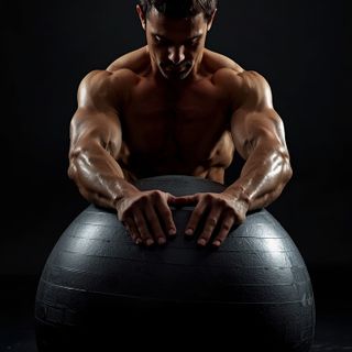 Exercise Ball Pull-In