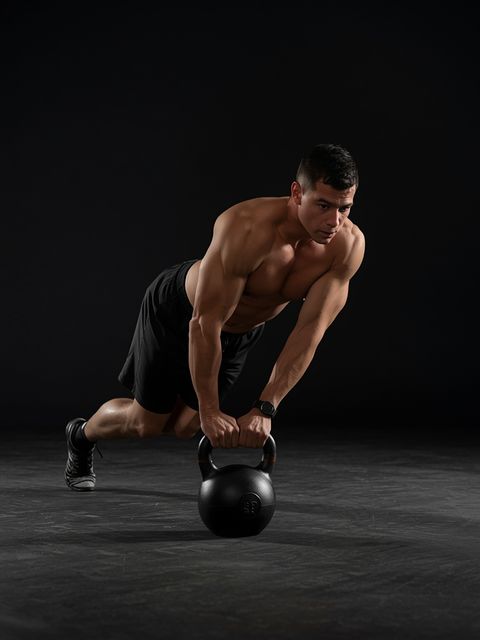 Extended Range One-Arm Kettlebell Floor Drücken