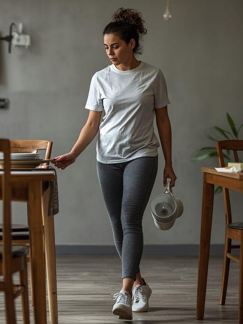 Dishwashing, Clearing Dishes from Table, Walking, Light Effort