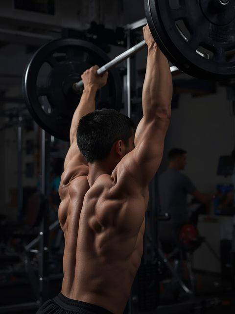 Schrägbank Langhantel Triceps Streckung