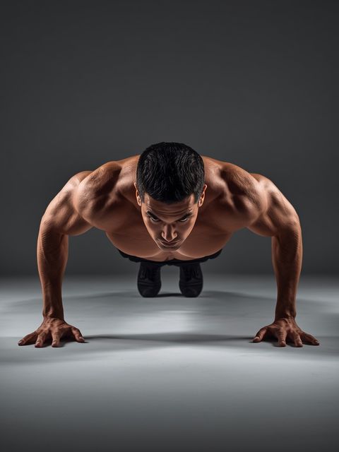 Na ławce skośnej Push-Up Wide